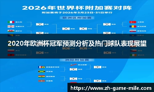2020年欧洲杯冠军预测分析及热门球队表现展望